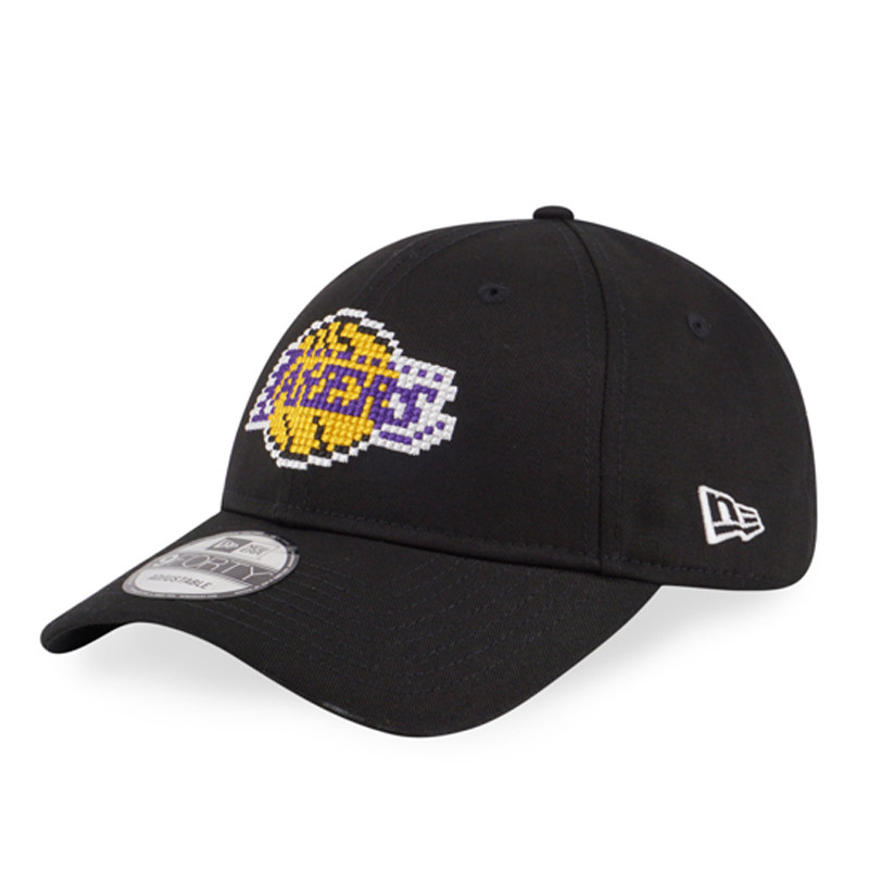 AKSESORIS BASKET NEW ERA 940 Nba Pixels Logo LA Lakers Cap